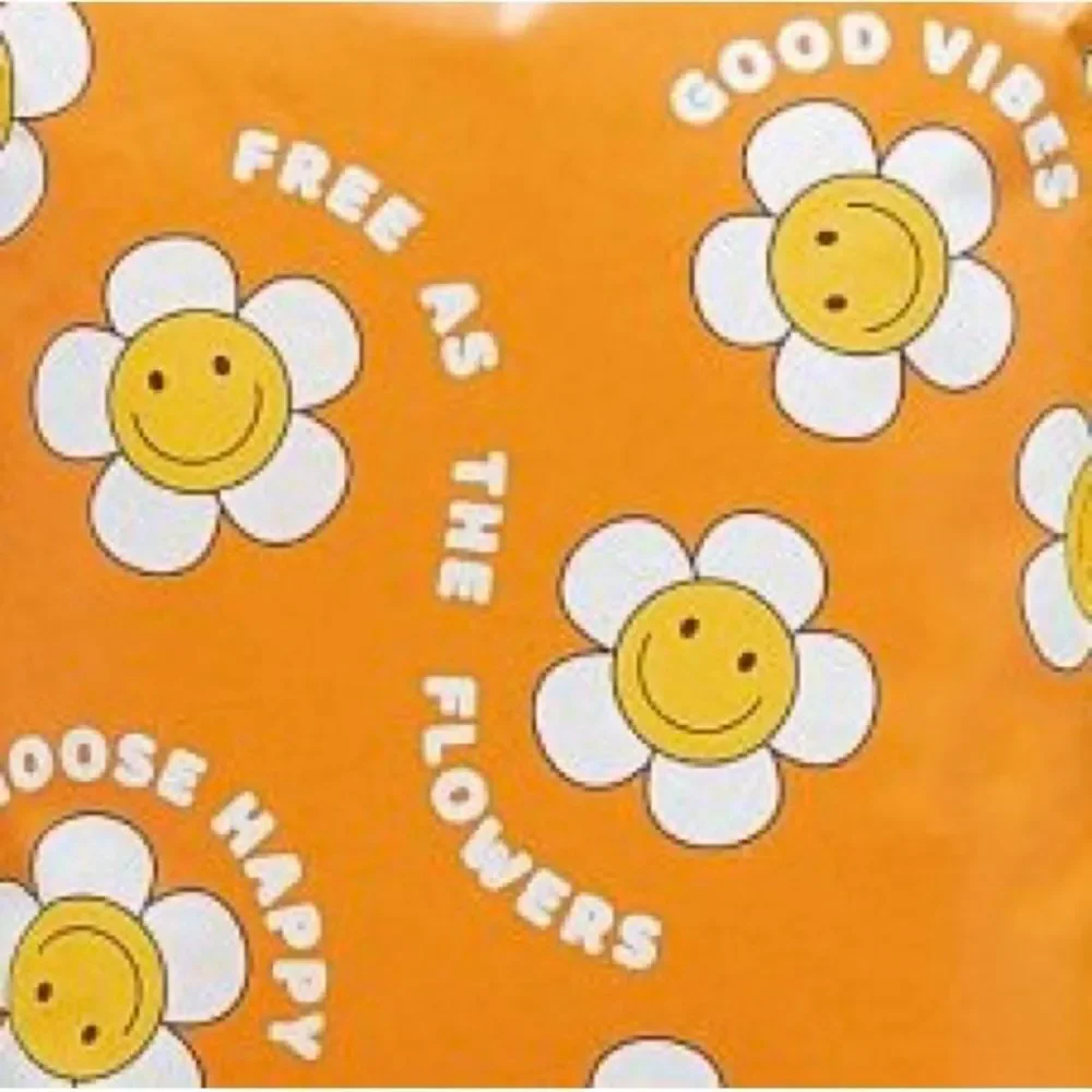 20- 6 x 9 Choose Happy / Daisy Hippie Print Poly Mailers